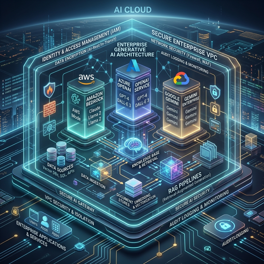Varcio Generative AI & MLOps Systems: Enterprise Copilots on Bedrock, Azure OpenAI & Gemini Enterprise